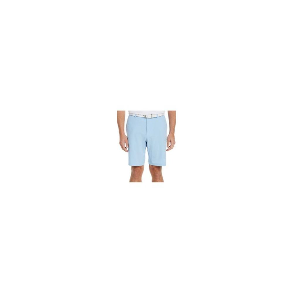 HYBRID APPAREL Mens Light Blue Flat Front Athletic Shorts 38 Waist